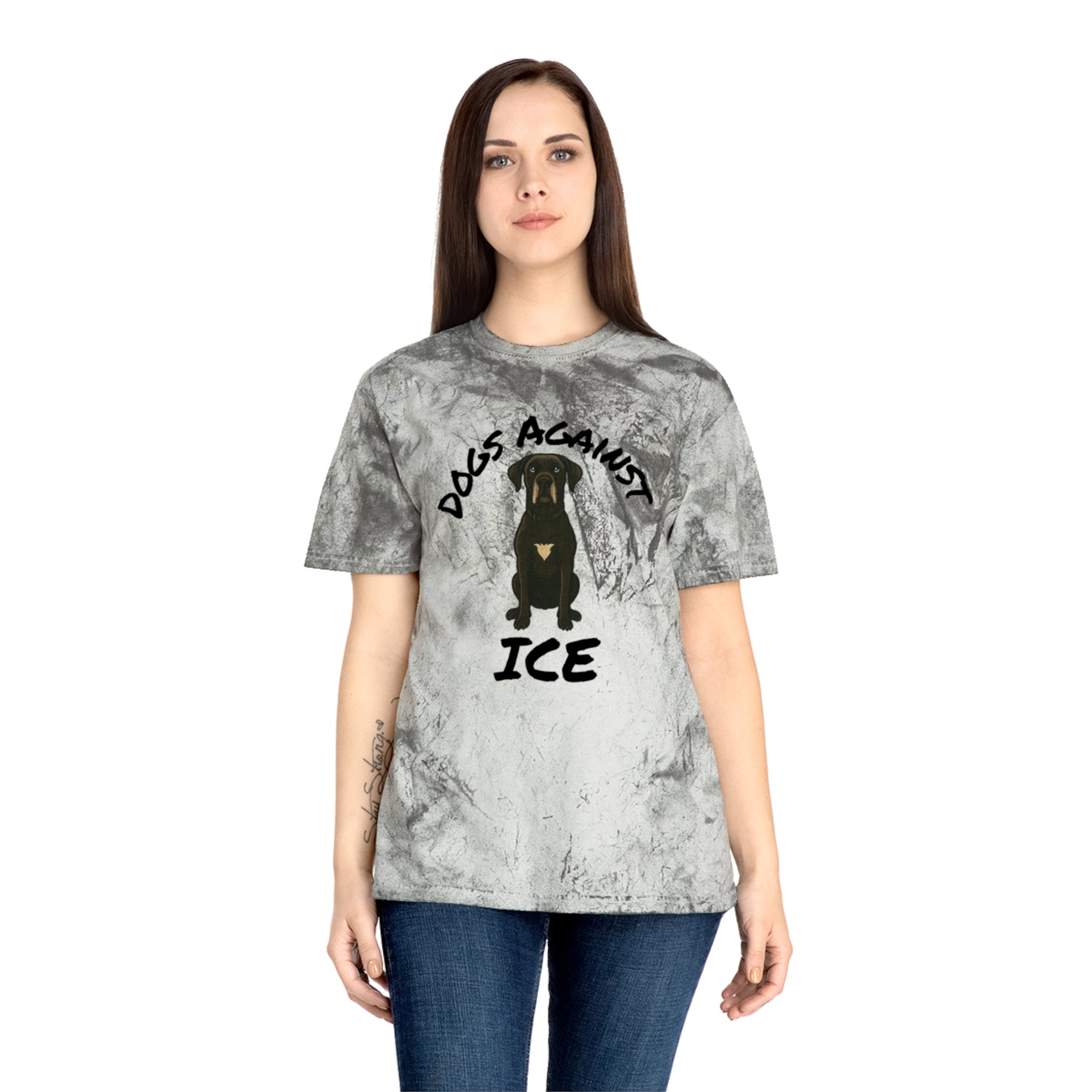 Dogs Against ICE Tye-Dye Tee
