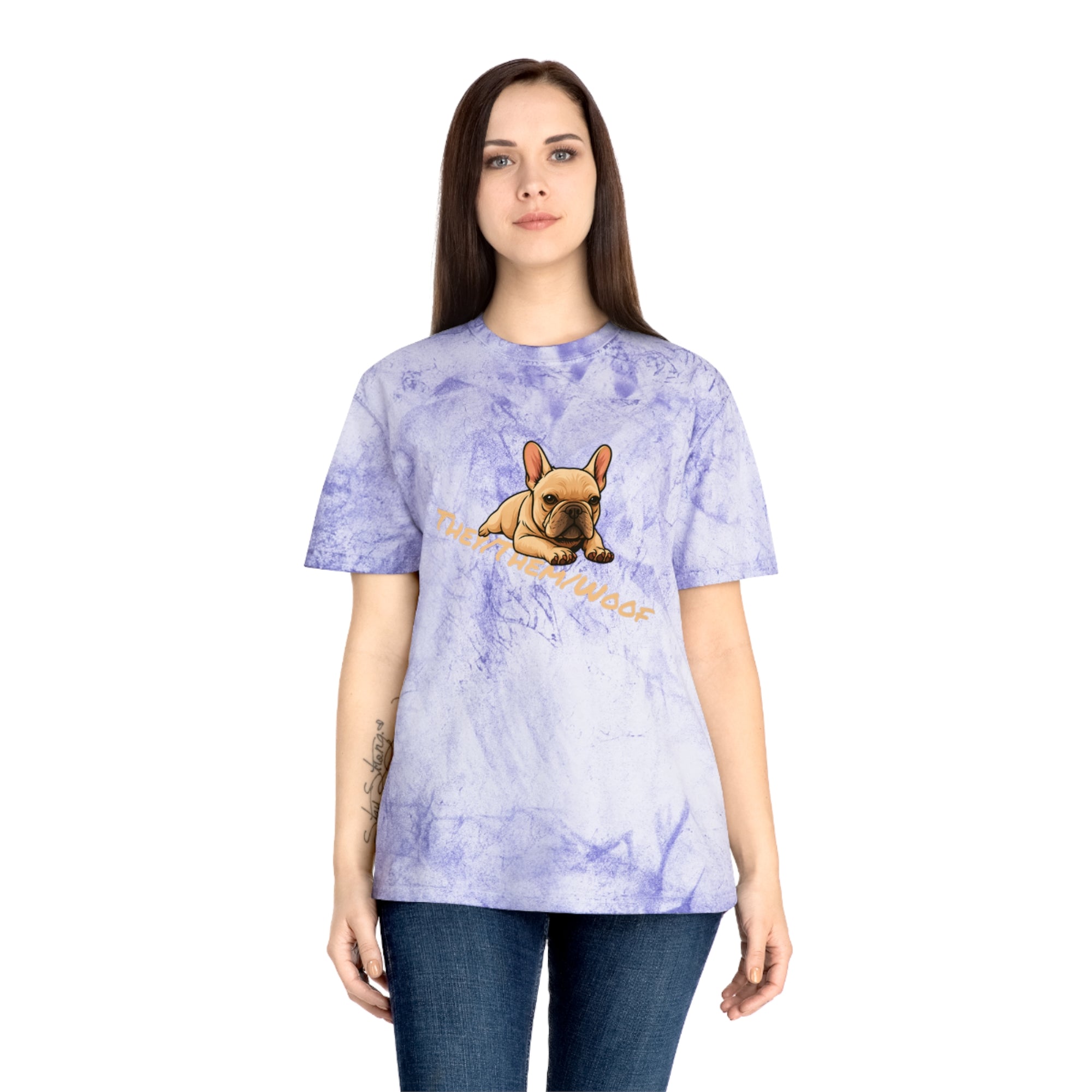 They/Them/Woof Tye-Dye Tee