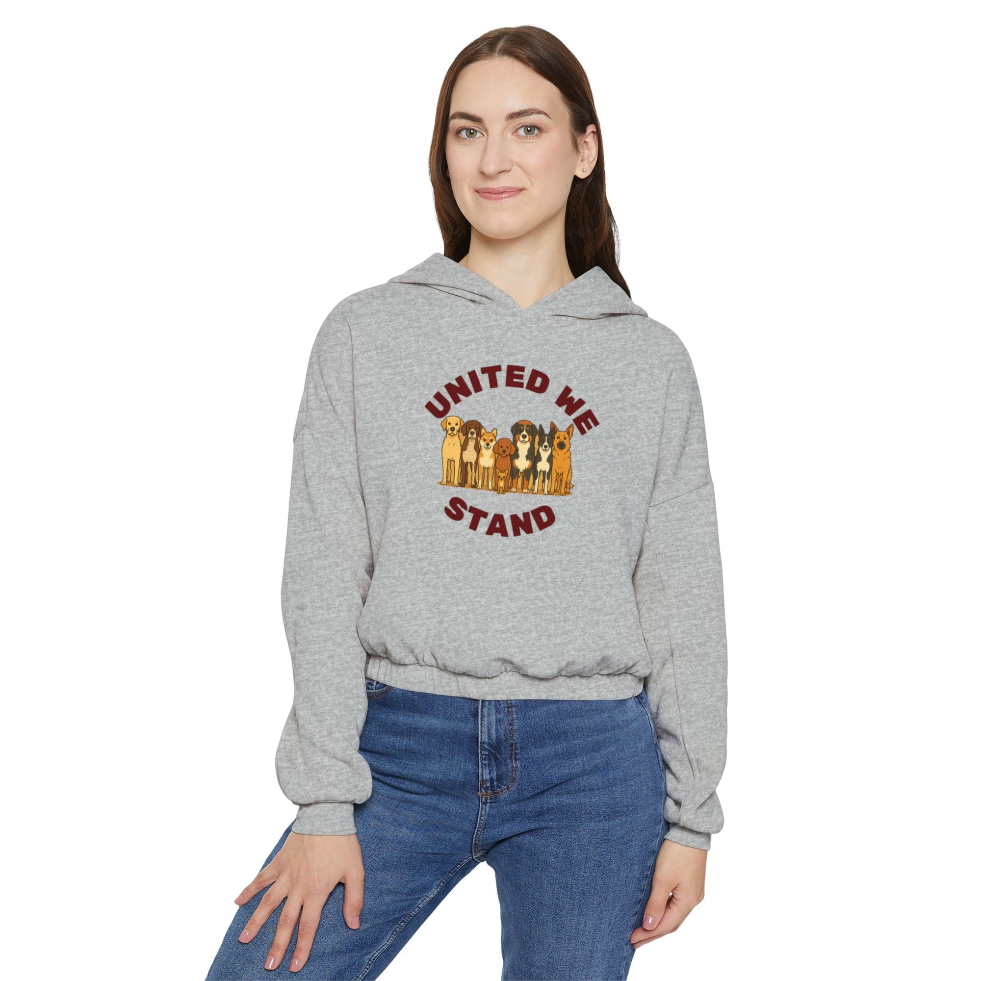 United We Stand Crop Hoodie