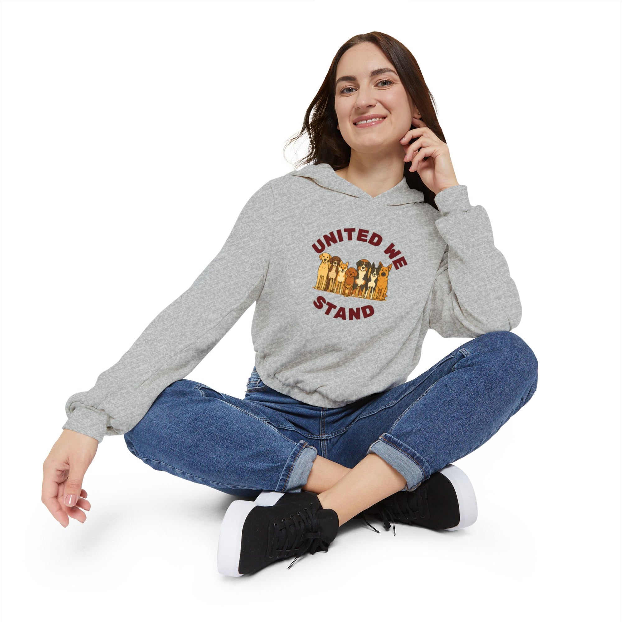 United We Stand Crop Hoodie