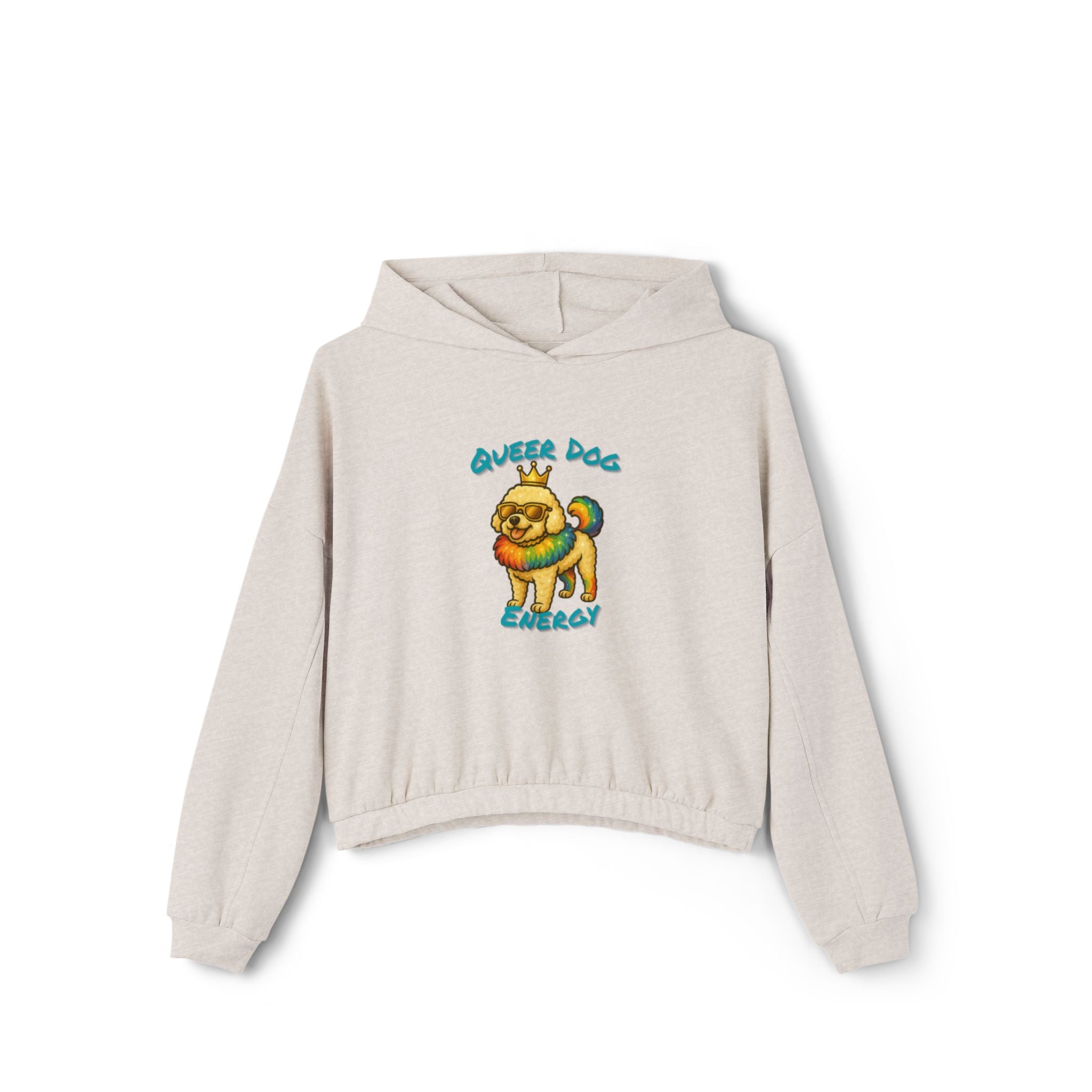 Queer Dog Energy Crop Hoodie