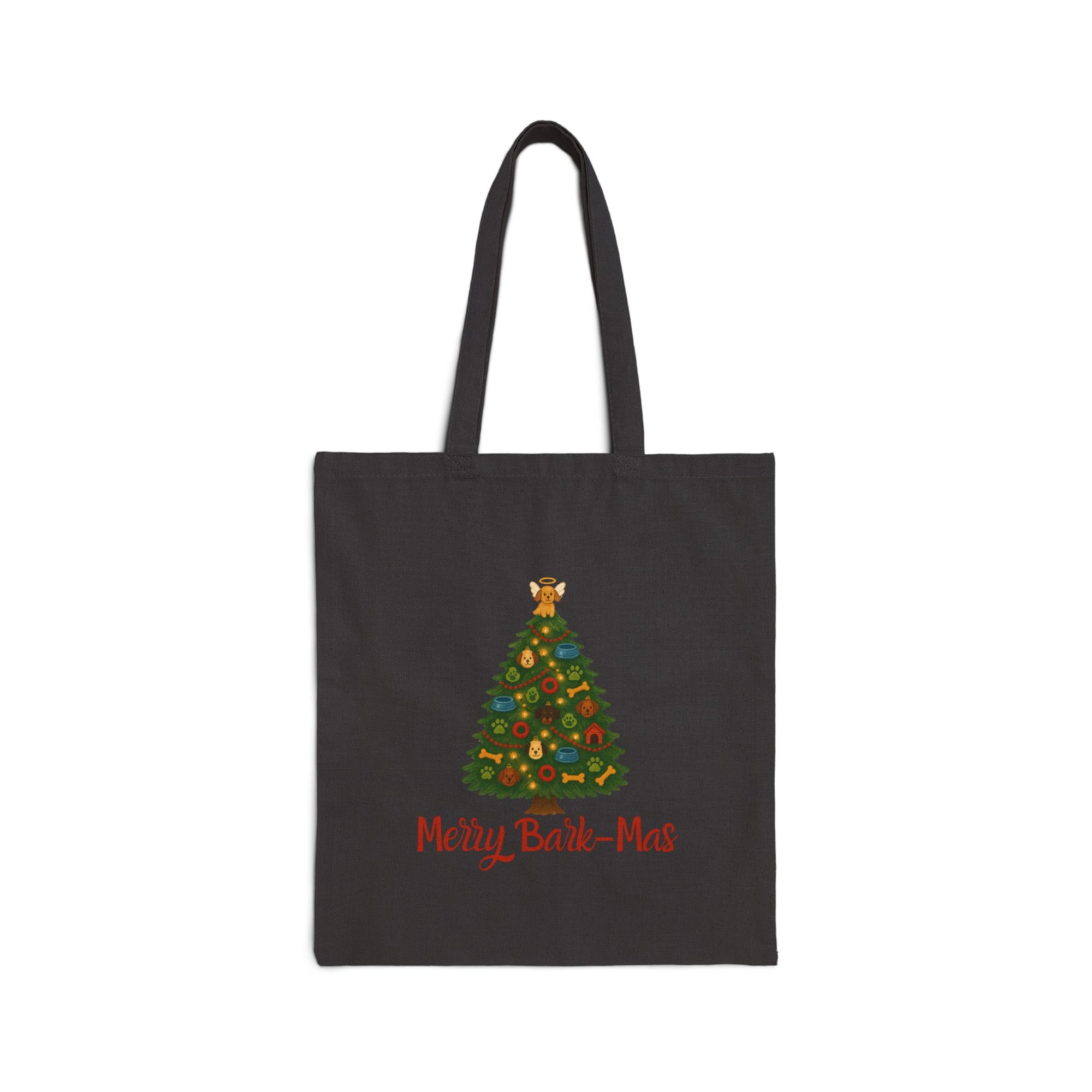 Tote Bag — "Merry Bark-Mas" Christmas Tree Dog Holiday Tote