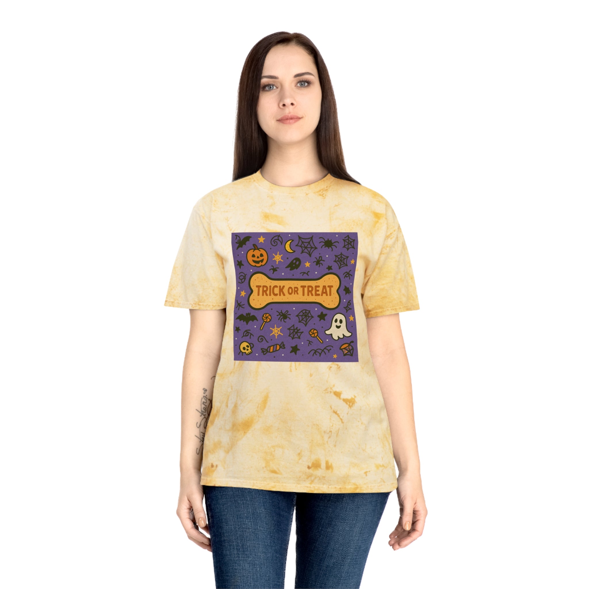 Trick-or-Treat Tye-Dye Tee