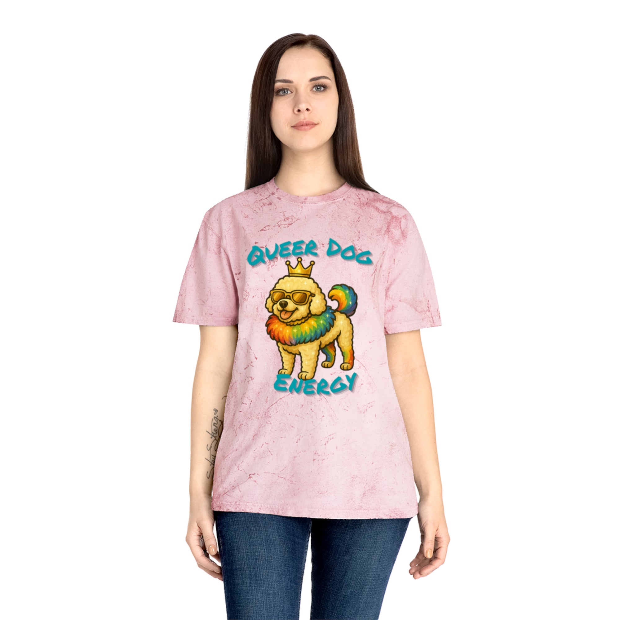 Queer Dog Energy Tye-Dye Tee