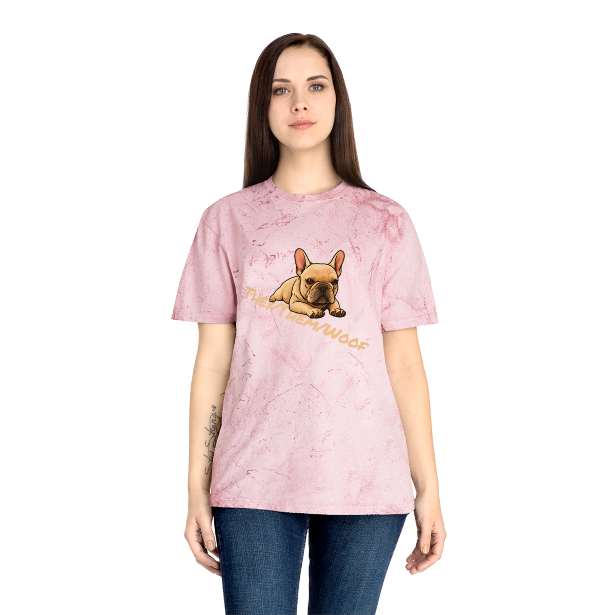 They/Them/Woof Tye-Dye Tee