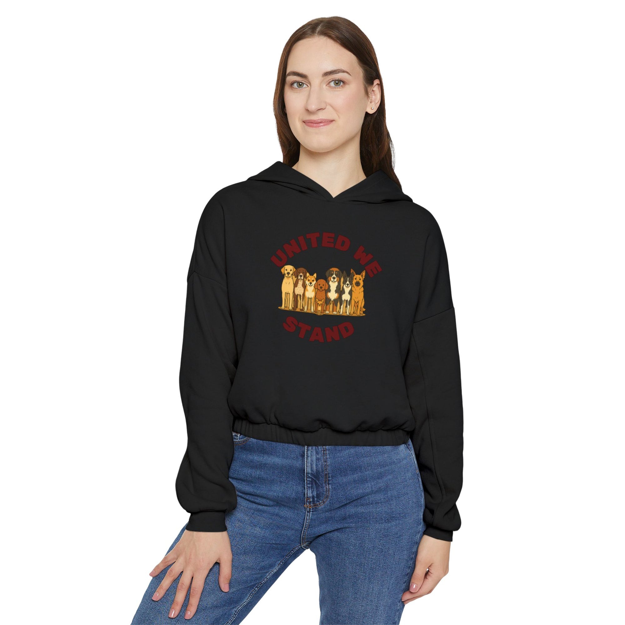 United We Stand Crop Hoodie