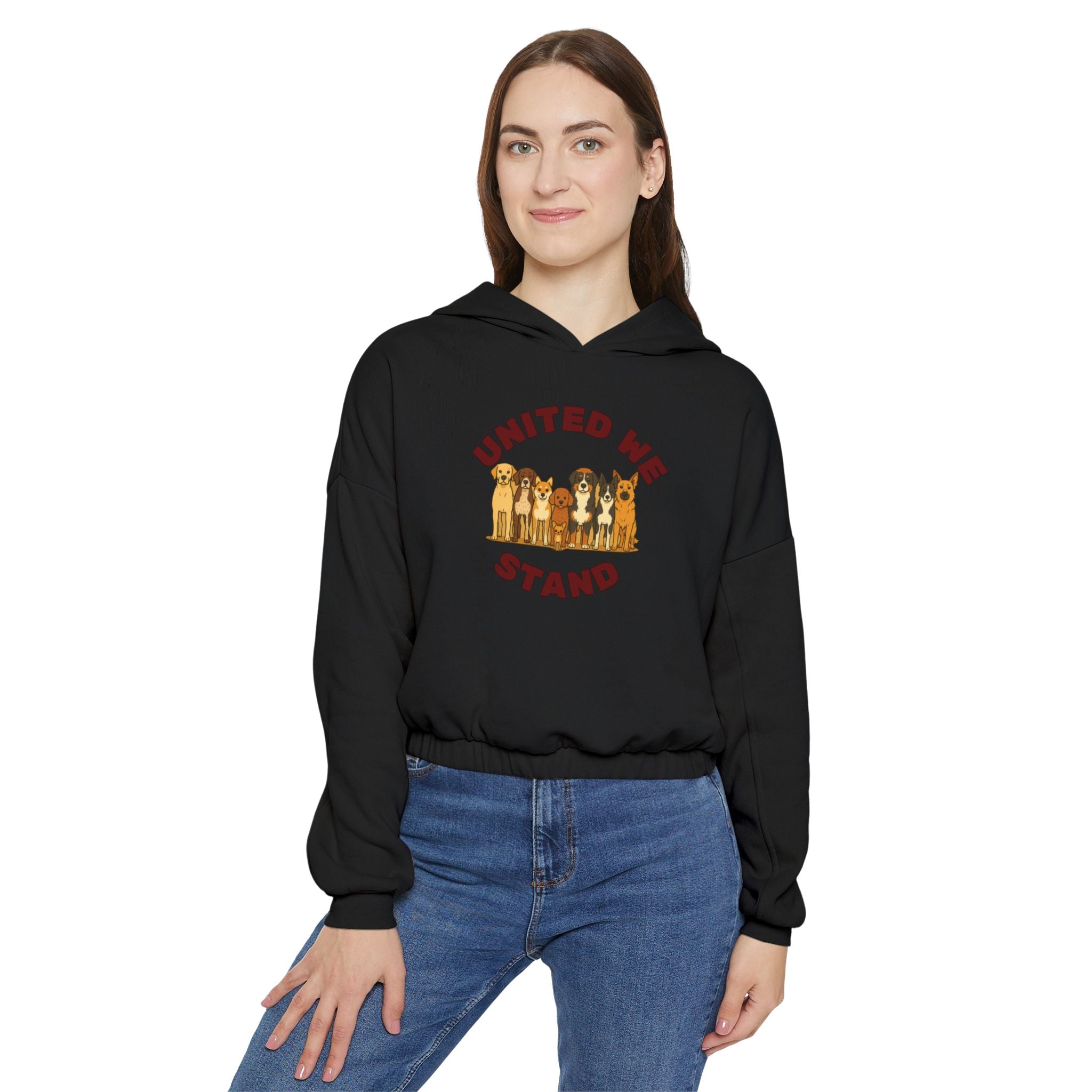 United We Stand Crop Hoodie