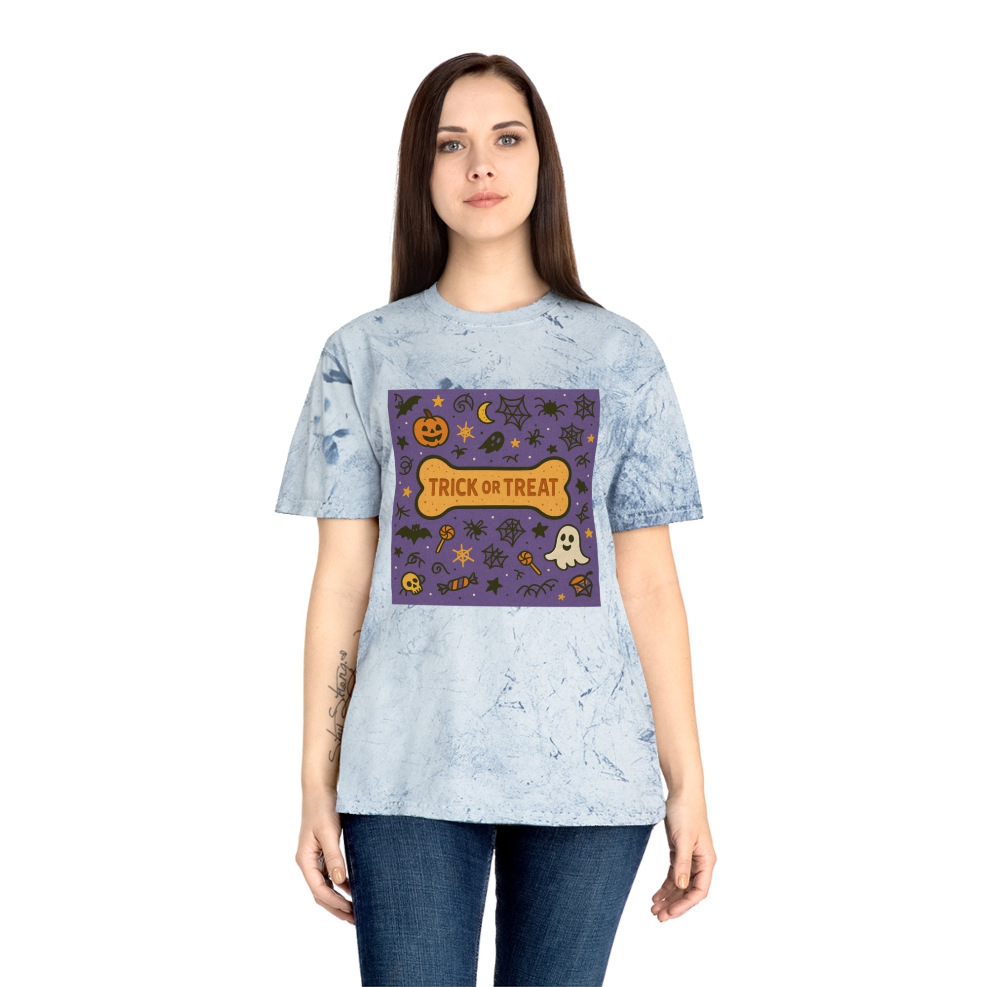 Trick-or-Treat Tye-Dye Tee