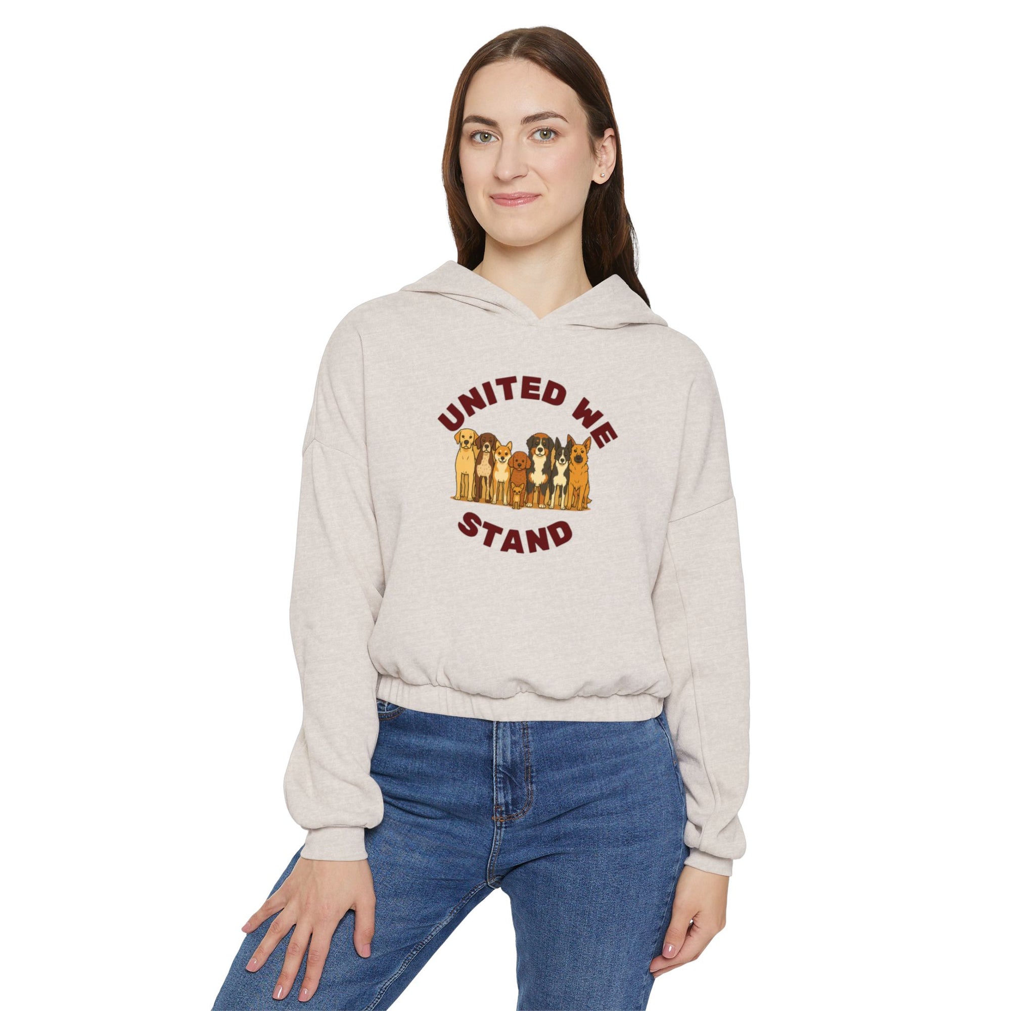 United We Stand Crop Hoodie