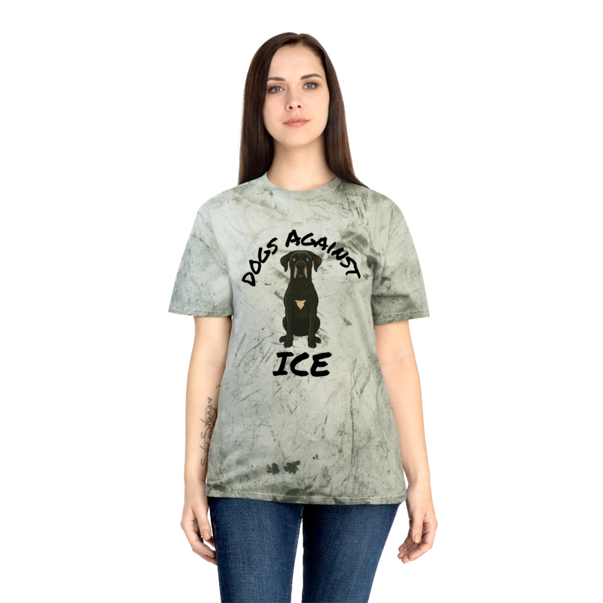 Dogs Against ICE Tye-Dye Tee