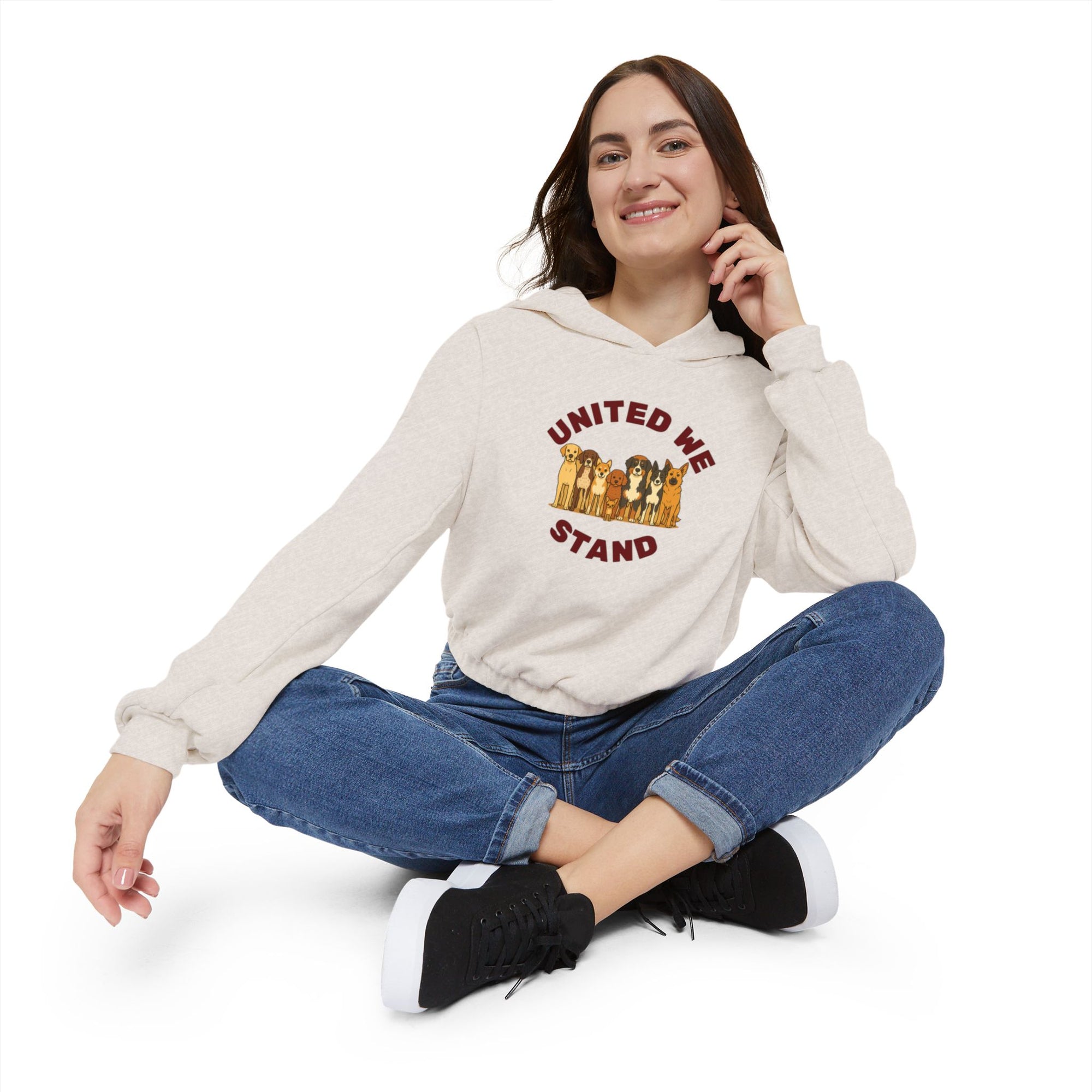 United We Stand Crop Hoodie
