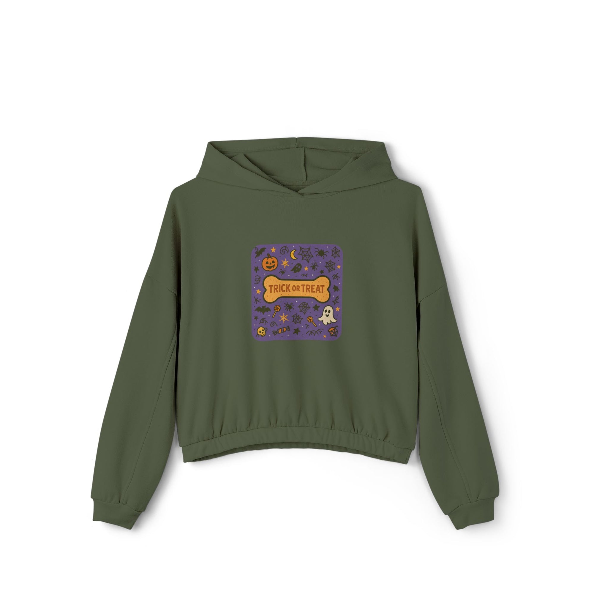 Trick-or-Treat Crop Hoodie