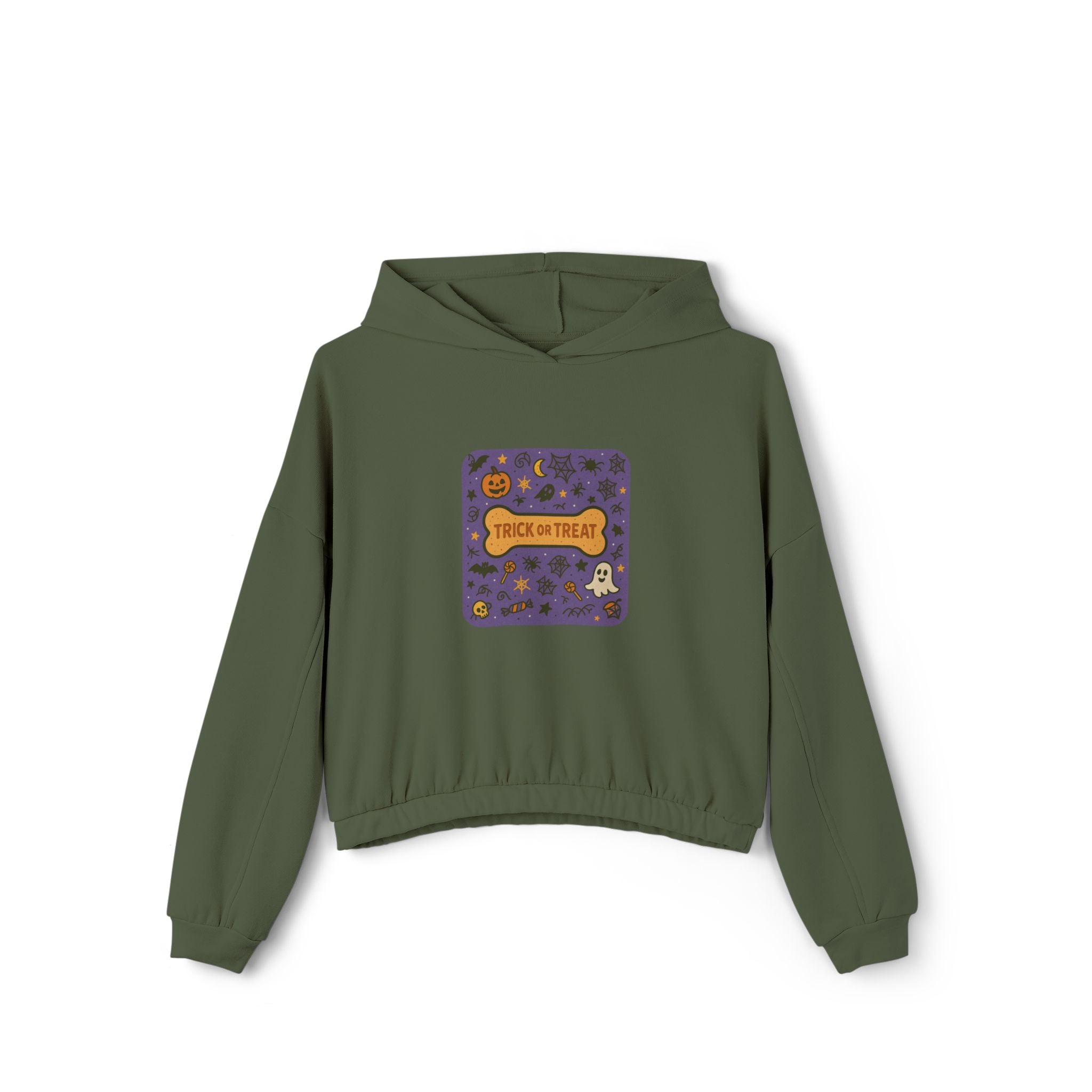 Trick-or-Treat Crop Hoodie