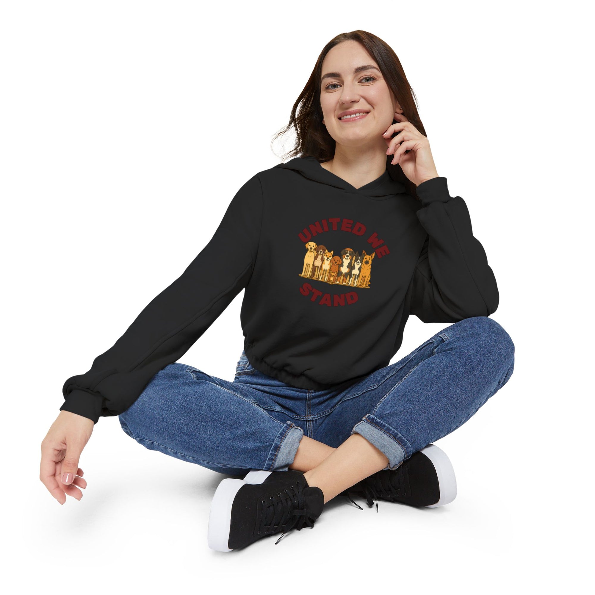 United We Stand Crop Hoodie