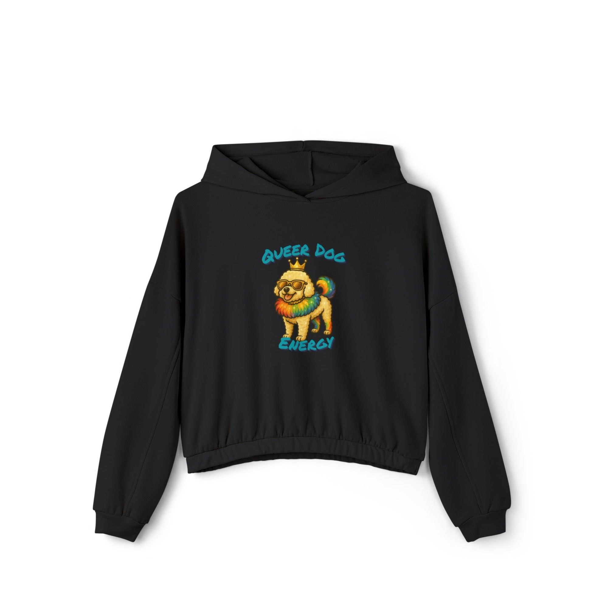 Queer Dog Energy Crop Hoodie