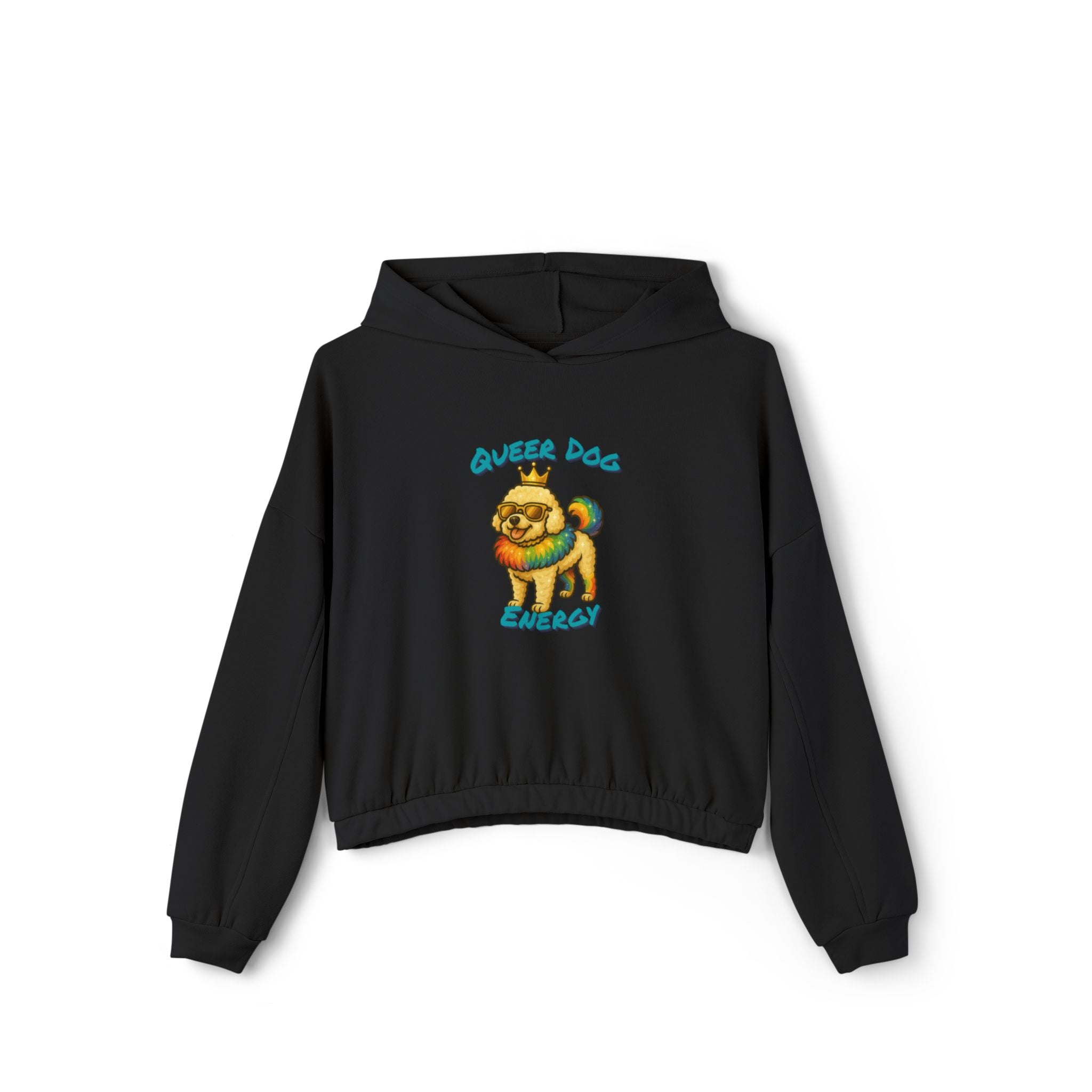 Queer Dog Energy Crop Hoodie