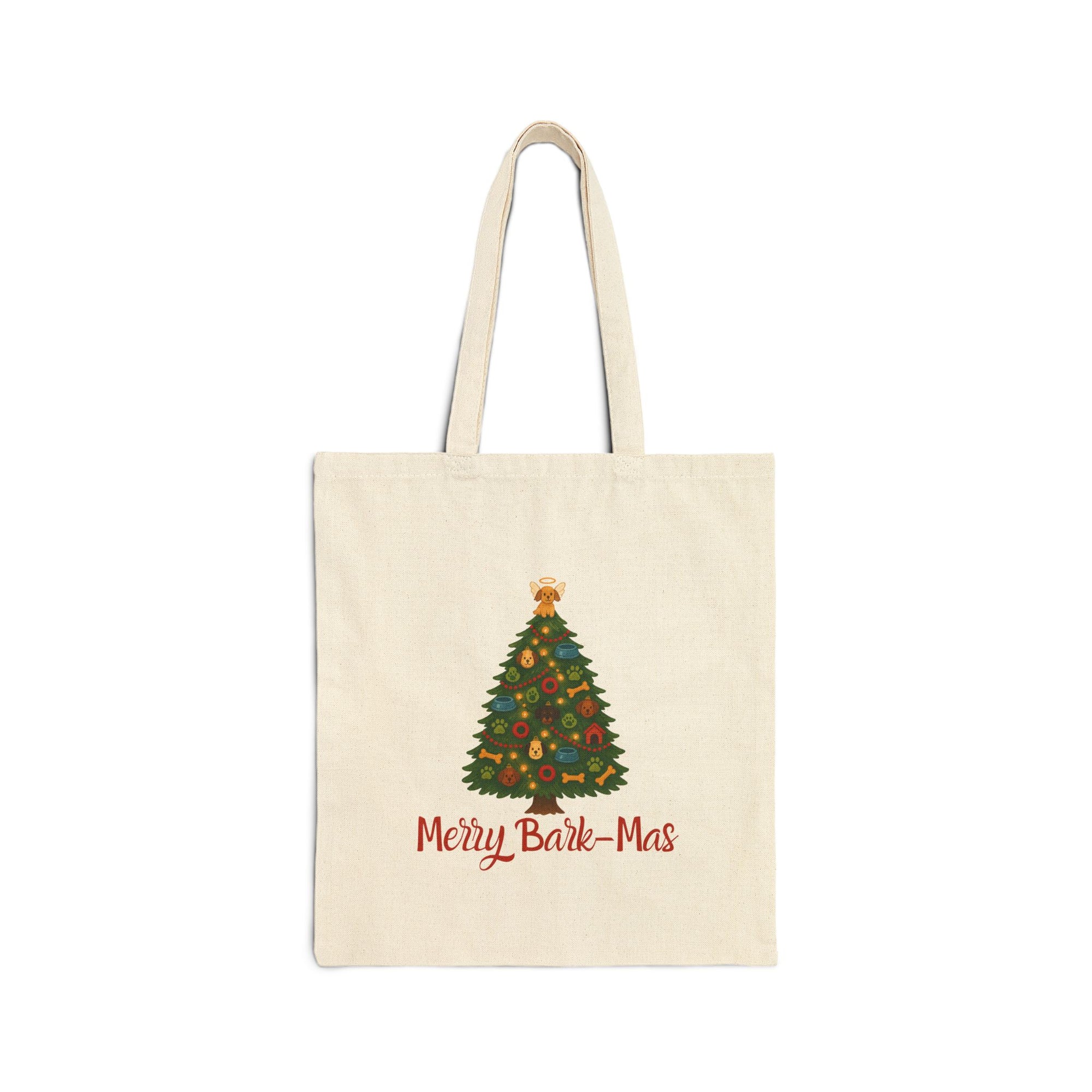 Tote Bag — "Merry Bark-Mas" Christmas Tree Dog Holiday Tote