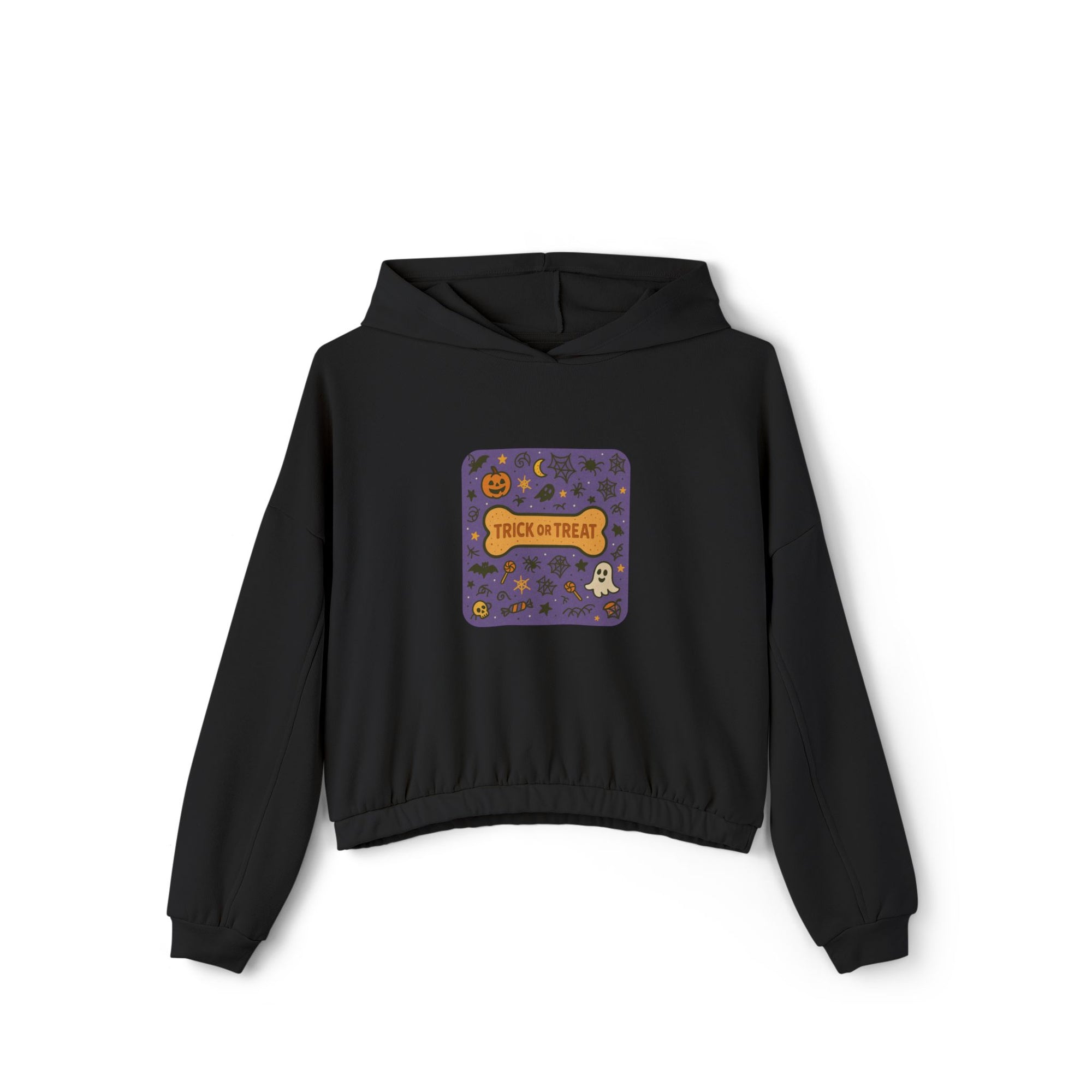 Trick-or-Treat Crop Hoodie