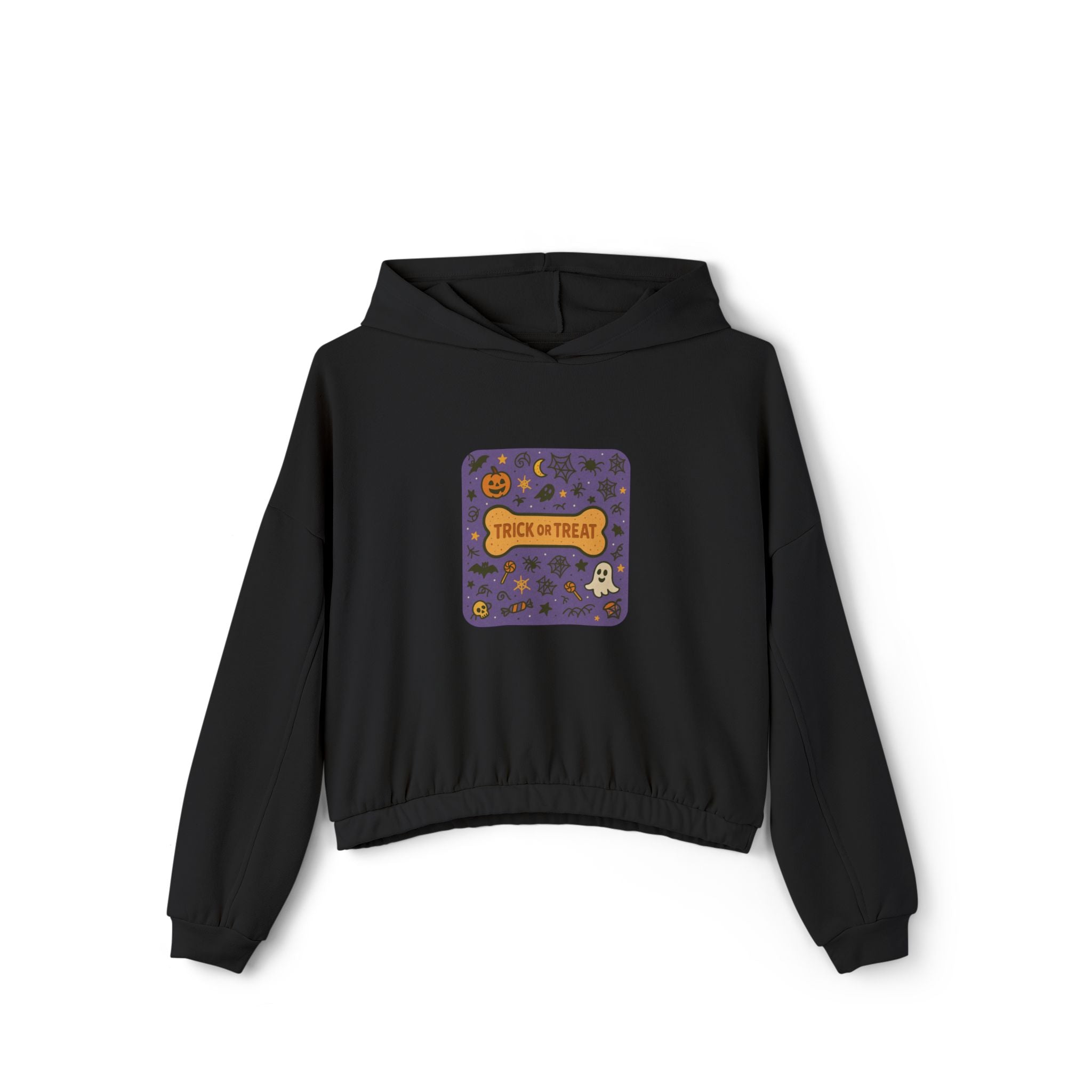 Trick-or-Treat Crop Hoodie