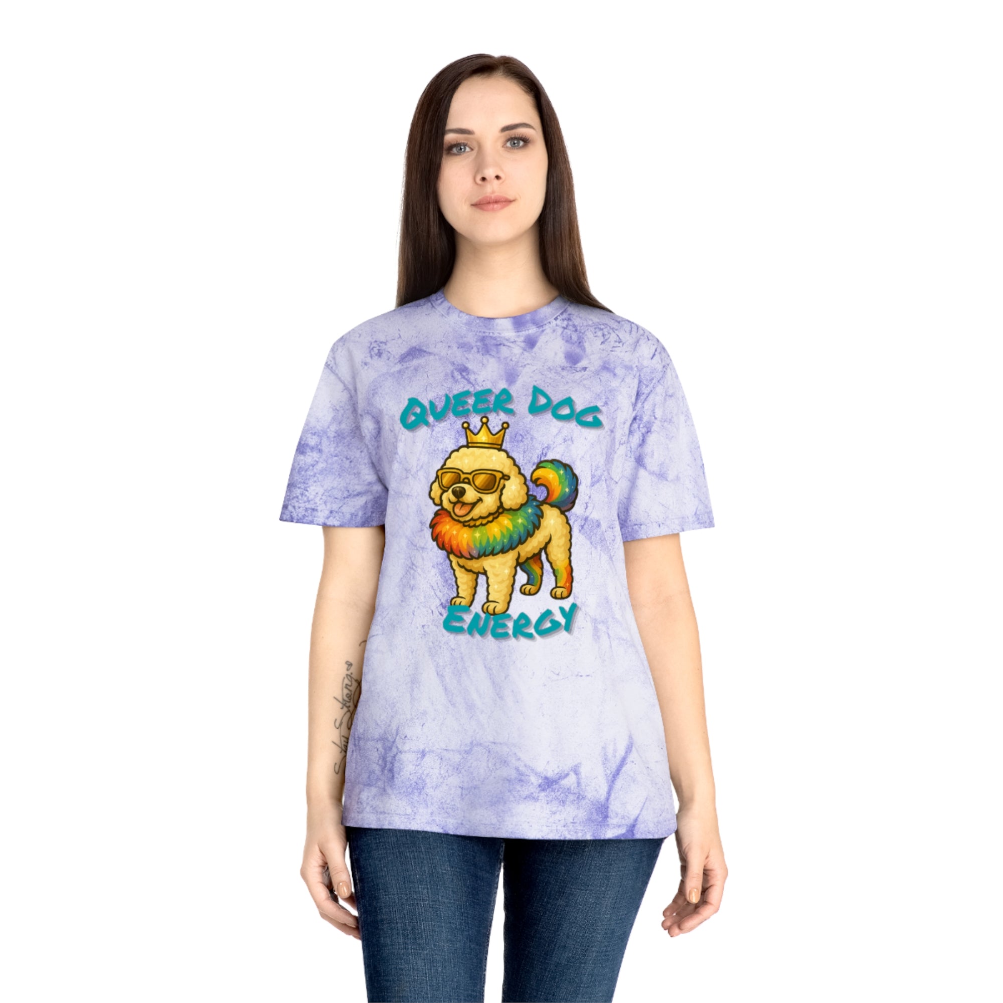 Queer Dog Energy Tye-Dye Tee