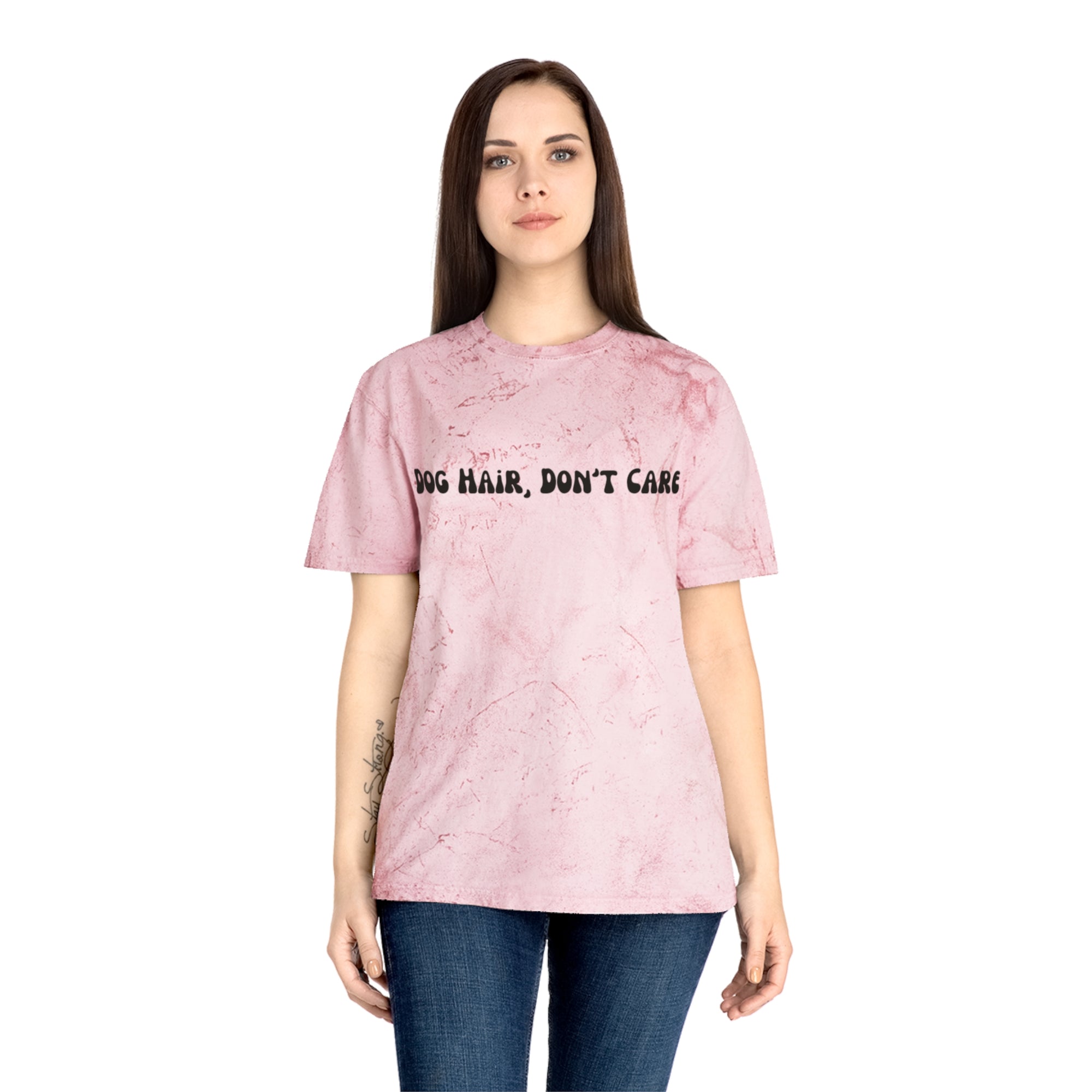 Dog Hair, Don't Care Tye-Dye Tee