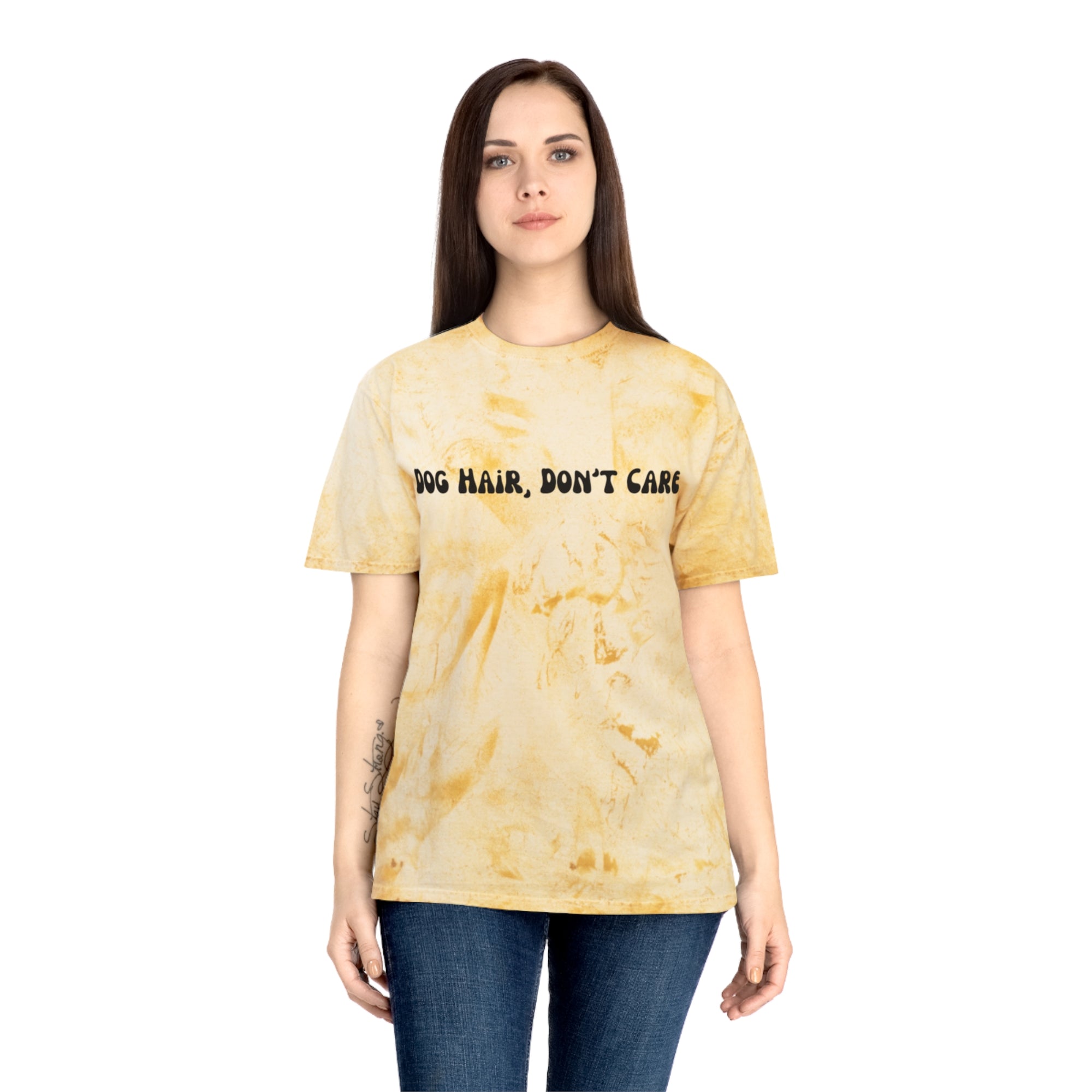 Dog Hair, Don't Care Tye-Dye Tee